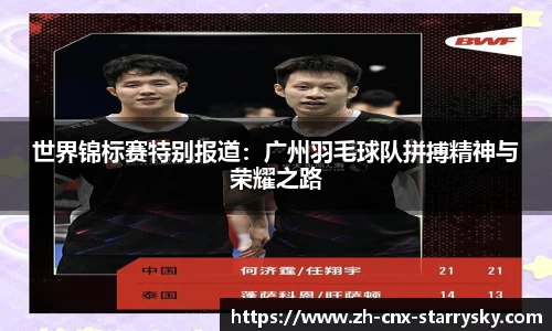 世界锦标赛特别报道：广州羽毛球队拼搏精神与荣耀之路